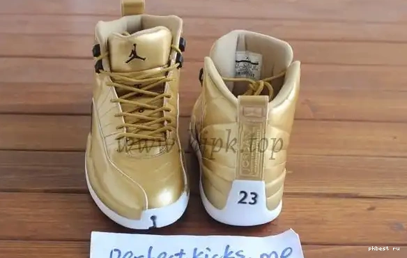 Authentic Air Gold 12 Jordan Pinnacle 0513
